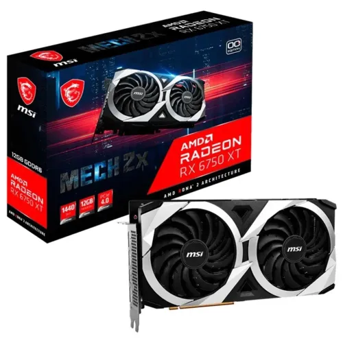 Placa de Vídeo MSI RX6750 XT MECH 2X OC 12GB GDDR6