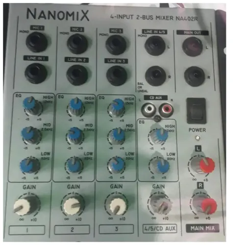Mesa de som nanomix  3 canais. 