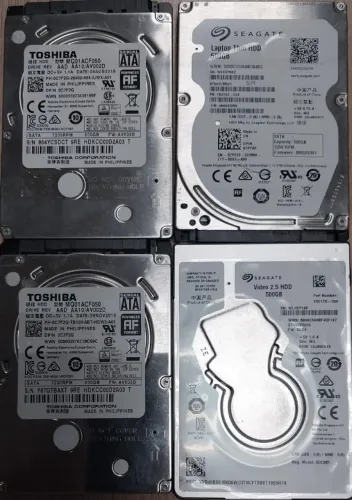 HD 500GB 2.5" Seagate / Toshiba *** 100% funcionando!!! / LOJA FISICA ***