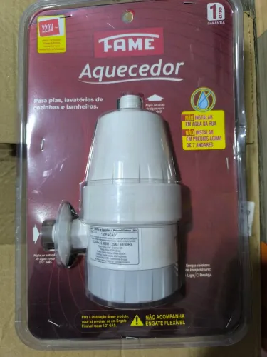 Aquecedor Elétrico FAME 5400W ? Torneira Quente para Pia e Lavatório