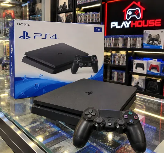 PS4 slim 1 TB em estado de novo na caixa para exigentes