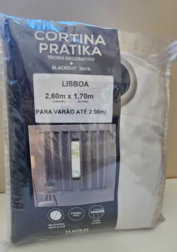 Cortina Pratika Lisboa (tecido e balckout 100%)