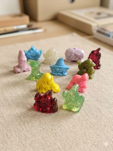 Geloucos Lote com 12 personagens vintage