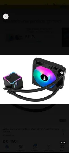 Water coler RGB rise mode apenas AMD 120,00.