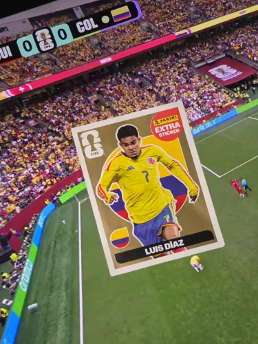 Figurinha Extra Sticker Luis Díaz - Colômbia | Copa do Mundo FIFA 2026 | Panini