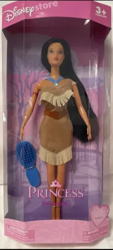 BOMECA BARBIE POCAHONTAS DISNEY STORE NOVA LACRADA ITEM RARO DE COLECIONADOR