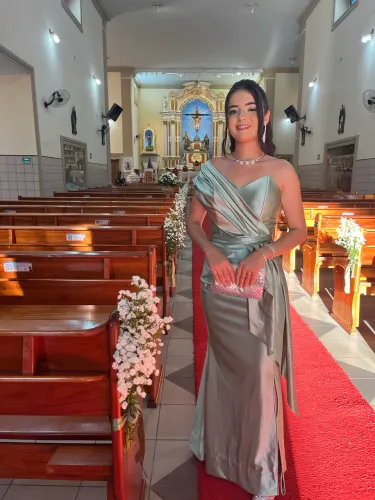 Vendo vestido verde oliva madrinha de casamento