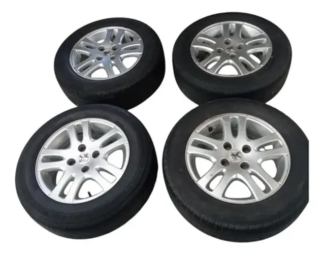 Jogo Roda Pneu 195/65 R15 Peugeot 307 2008 Detalhe