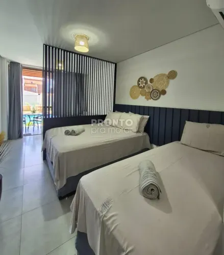 Flat mobiliado 30m² 1 quarto em TAMANDARÉ I - Tamandaré - PE