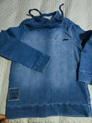 kit 2 Camisa Jeans Molinho Juvenil Tam.10
