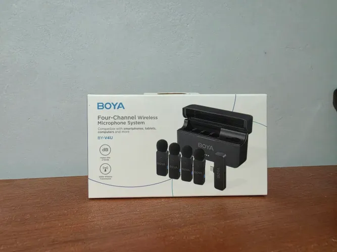 ? Microfone Sem Fio Boya BY-V4U - Novo | Qualidade Profissional