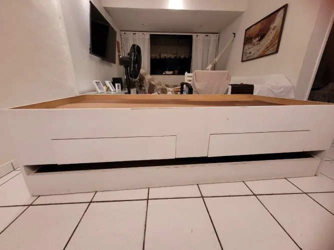 Cama solteiro + bi cama + gavetas