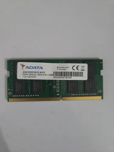 Memória RAM 16GB DDR4 Adata Notebook 3200 MHz 1x 16
