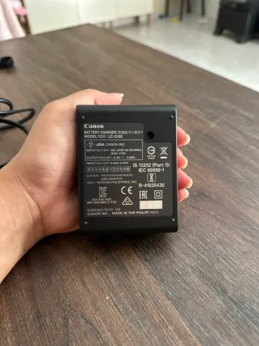 Carregador e bateria canon