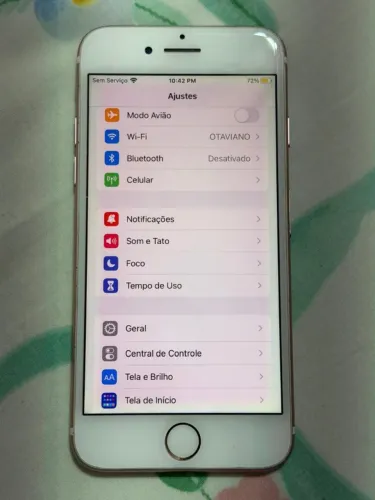 iPhone 7 128GB Rosa Bom Estado Pequeninas Marcas pontos traseira que nada compromete uso