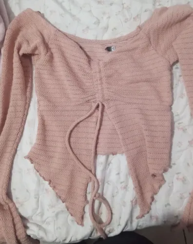 Blusinha coquette rosa
