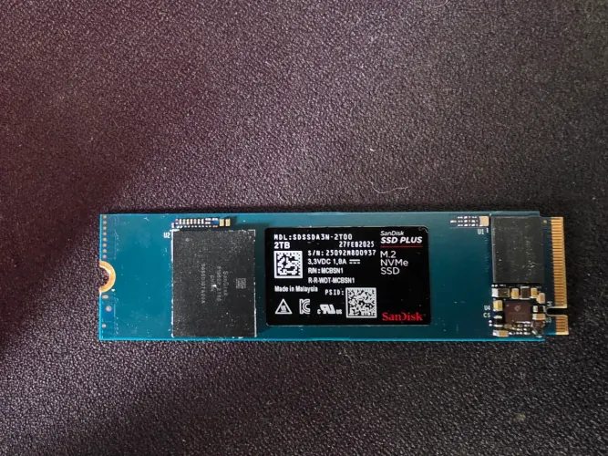 SSD NVME 2TB SANDISK PLUS NOVO ORIGINAL