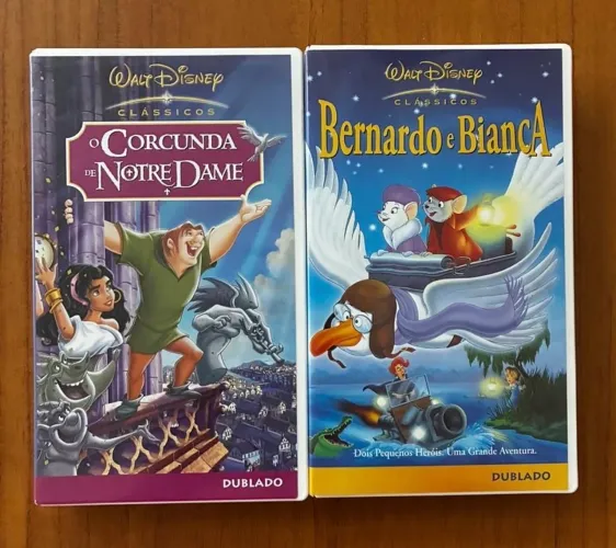 2 VHS: Corcunda de NotreDame e Bernardo e Bianca