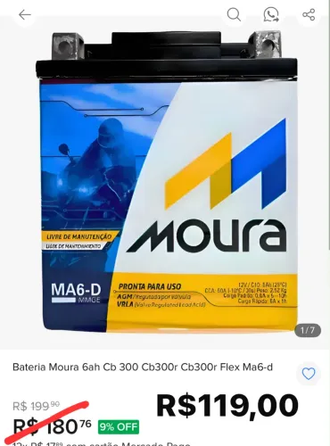Bateria Moura Ma6-D