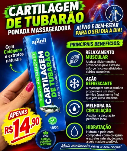Pomada Cartilagem de Tubarão 150g