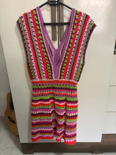 Vestido de crochê