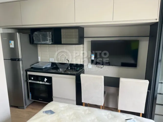 Studio para locação na Chácara Klabin, 22m², mobiliado e pronto para morar.