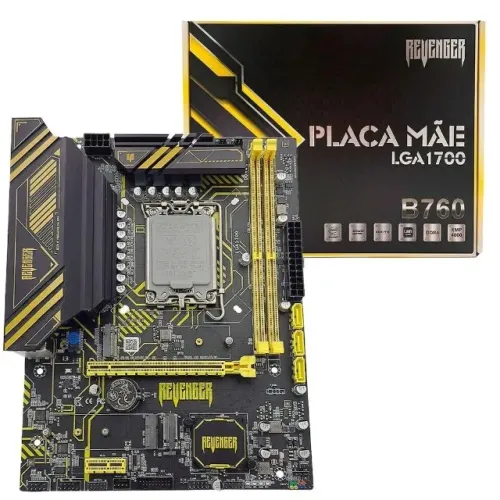 Placa mãe B760 Revenger G-B760 LGA 1700 Intel DDR4 Lacrada Nova