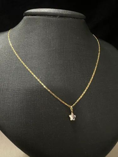 Corrente Piastrine de ouro 2.11g 18k procedência garantia eterna