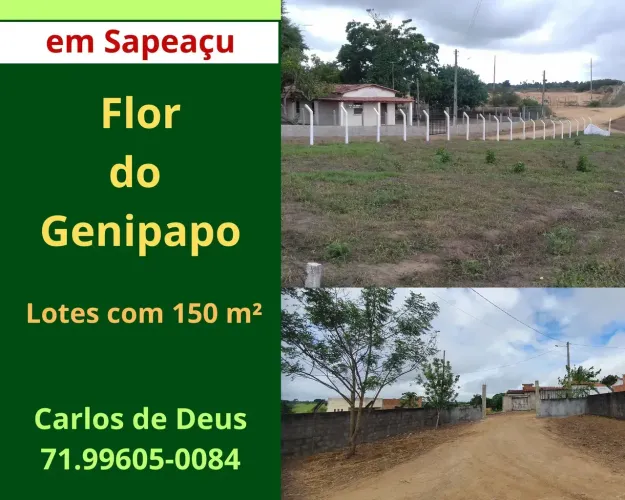 Oportunidade: Loteamento Flor do Genipapo, vista panorâmica, 150 m², em Sapeaçu .Loteamen