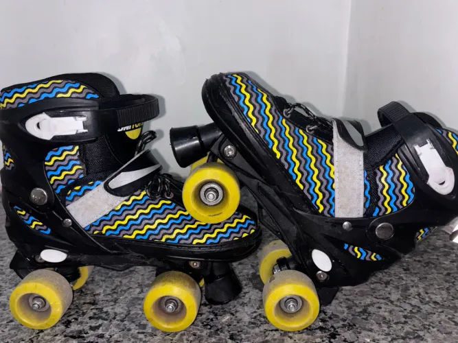 Kit Patins Roller Unitoys (Ajustável) + Kit de proteção 