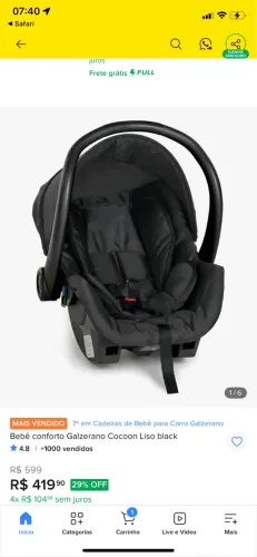 BEBÊ CONFORTO + BASE