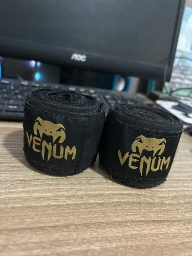 Bandagens Venum Kontact Preto/Dourado