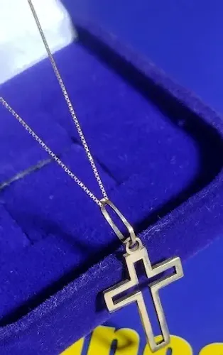 Cordão Fino 40 Cm Ouro 18 Kilates Peso 0.70 Gramas 0.4 mm