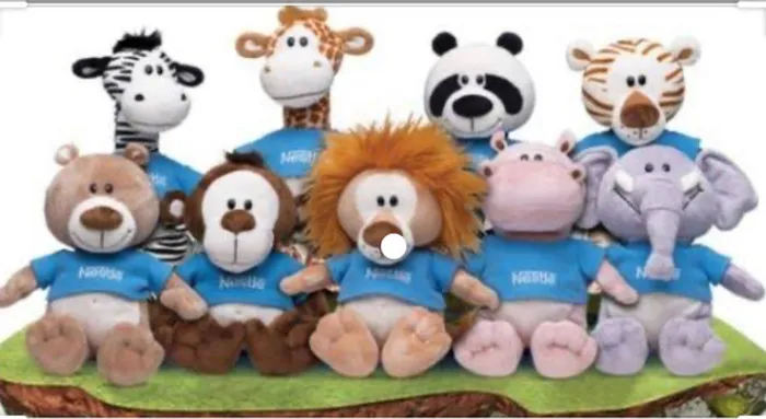 Coleção completa pelúcia NESTLÉ (Lacrados, nunca tocados e com etiqueta)