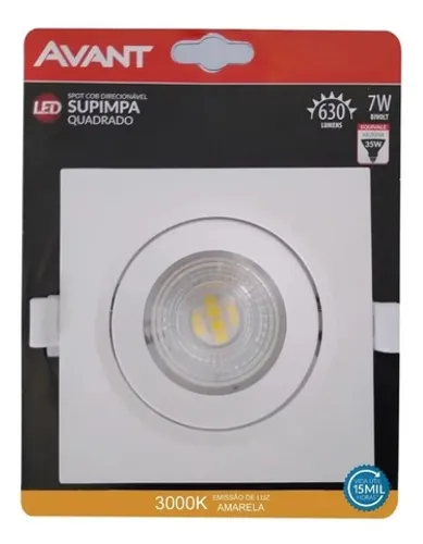Spot Led Embutir 7w Quadrado