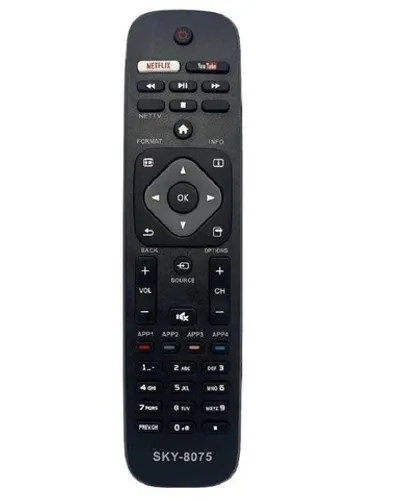 Controle Remoto Para Tv Philips Smart Teclas Netflix Youtube Le-7516