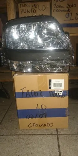 Farol da doblo 02/09 LD cromado 