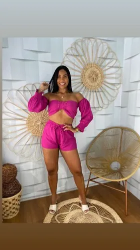 Conjunto rosa, veste do 38 ao 44, chama no zap *