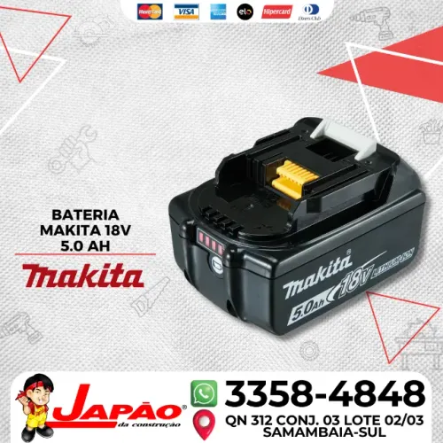 Bateria de Íons de Lítio 5.0Ah 18V BL1850B Makita