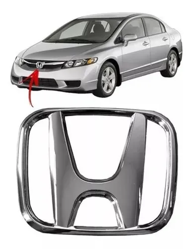 Emblema Grade Radiador Civic 2007 A 2011 New Fit 2009 A 2014