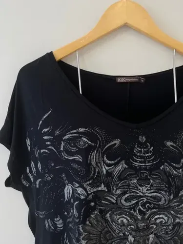 Camiseta preta bo.bô tamanho M