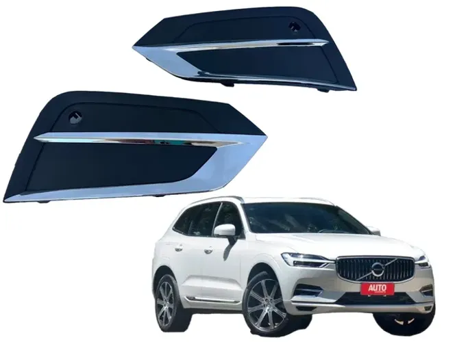 Par Grade Farol de Milha Cromada Volvo Xc60 2018 2019 2020 2021