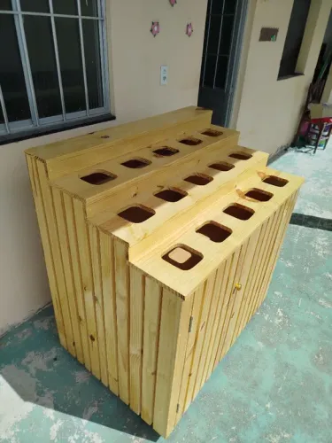 Balcão para acompanhamentos para açaí