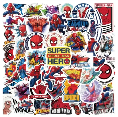 KIT 7 ADESIVOS HOMEM-ARANHA POR 10 REAIS