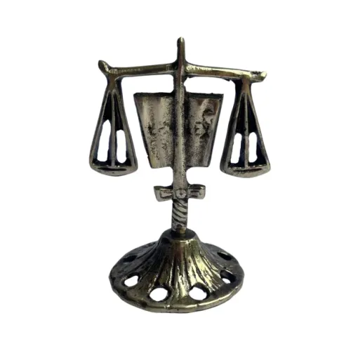Balança da justiça em bronze peça decorativa
