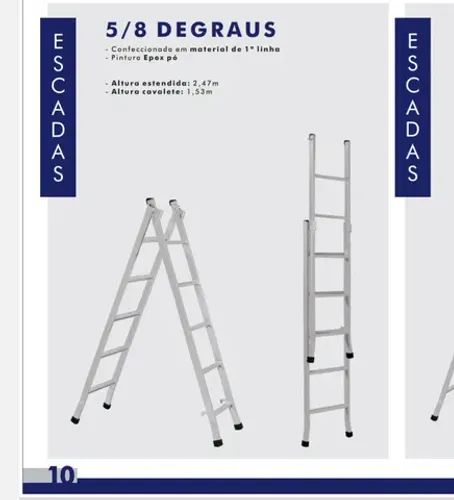 ESCADA 5 DEGRAUS NOVA