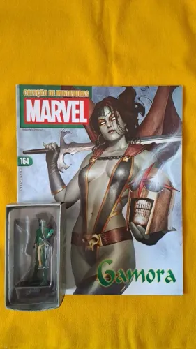 ** MT Gamora Miniatura Eaglemoss Marvel Figurines Lacrado Caixa e com Revista