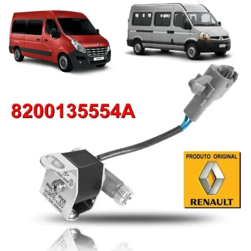 válvula solenoide 12v original renault master 2005 a 2021 - *4A