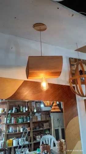 LUMINÁRIA pendente em MARCHETARIA 