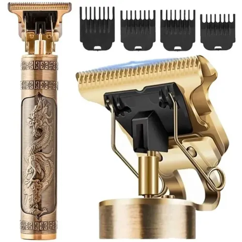 Máquina De Fazer Barba Acabamento Profissional Dragão T9